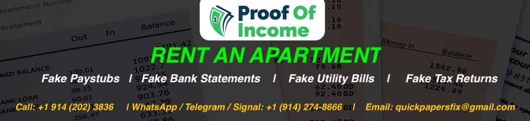 fake bank statements & paystubs to rent an apartment